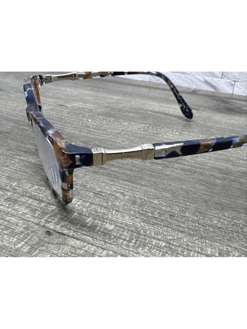 Lilly Pulitzer Eyewear WILLOW SF 49-16-135 Blue Brown Marble Flex Hinge Frames